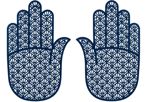 Bliźniacze granatowe dłonie Hamsa w filigranie B17.png